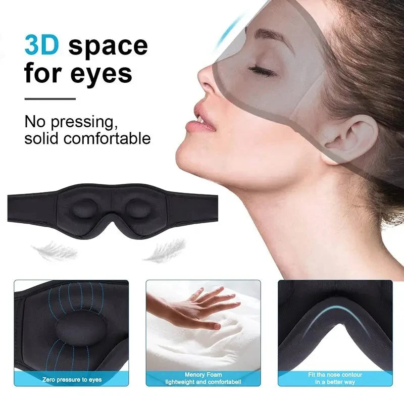 Kyvoli Calm™ Sleep Mask — 3D Contoured Eye Mask for Total Light Blocking & Restful Sleep