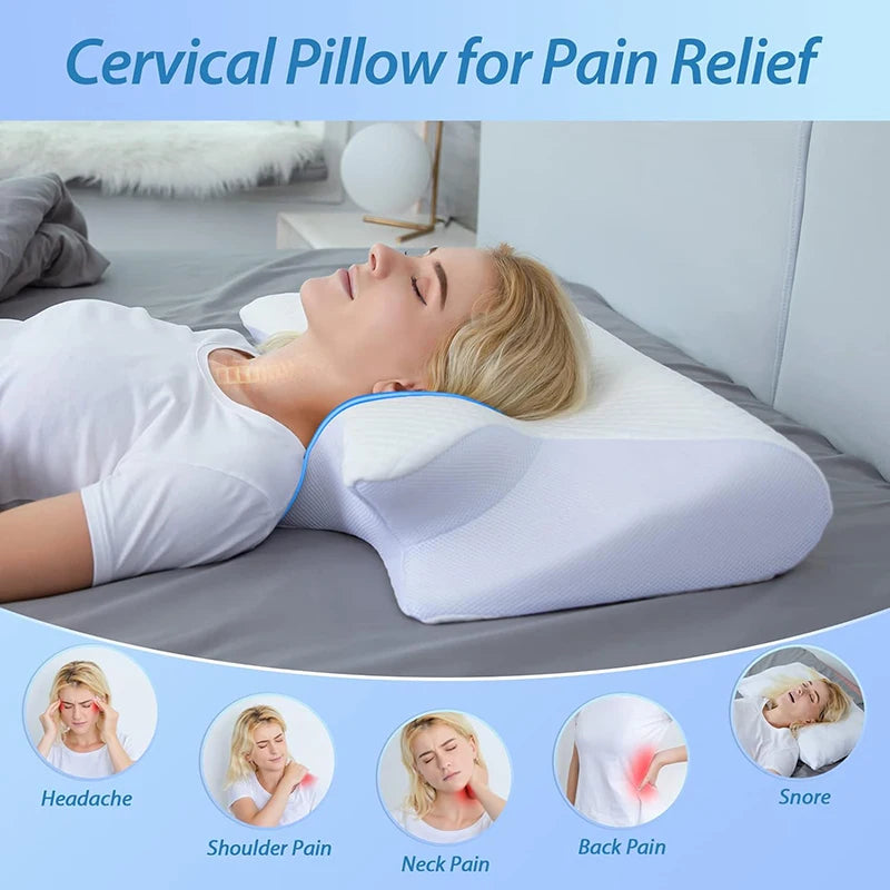 Kyvoli Align™ Pillow — Contoured Memory Foam Support for Neck & Spine Alignment