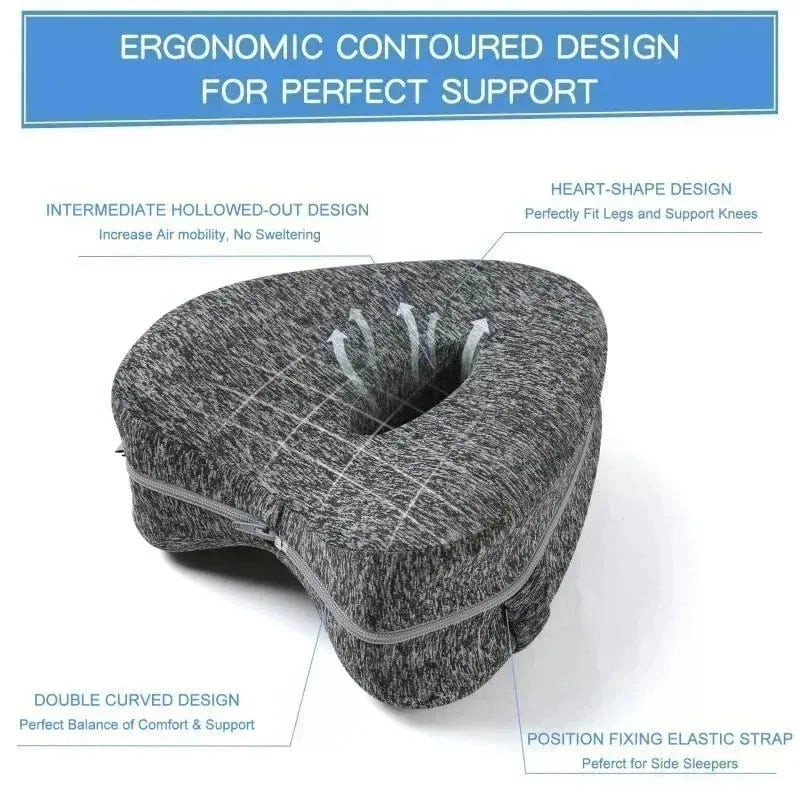 Kyvoli Relief™ Leg Pillow — Ergonomic Alignment Support for Hips, Sciatica & Lower Back Relief