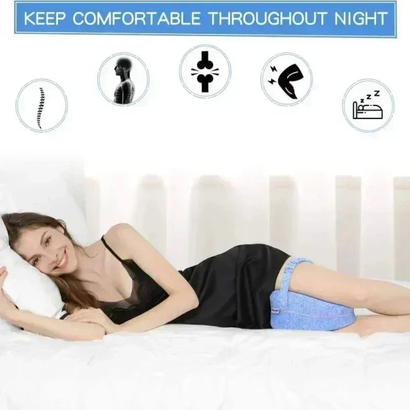 Kyvoli Relief™ Leg Pillow — Ergonomic Alignment Support for Hips, Sciatica & Lower Back Relief
