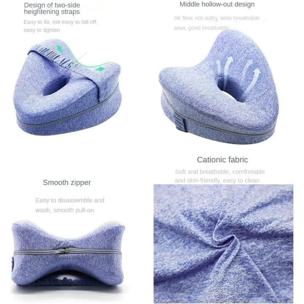 Kyvoli Relief™ Leg Pillow — Ergonomic Alignment Support for Hips, Sciatica & Lower Back Relief