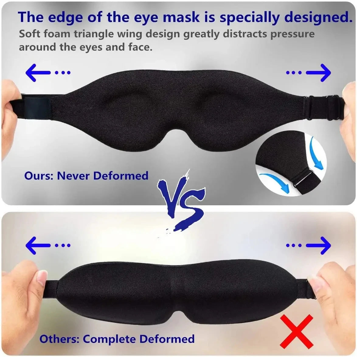 Kyvoli Calm™ Sleep Mask — 3D Contoured Eye Mask for Total Light Blocking & Restful Sleep