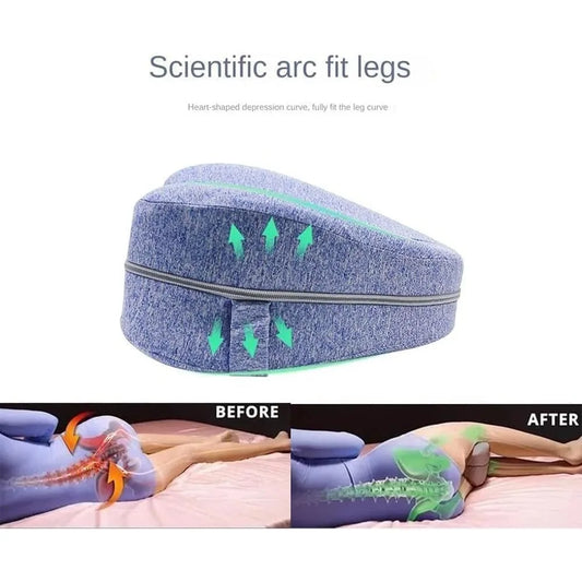 Kyvoli Relief™ Leg Pillow — Ergonomic Alignment Support for Hips, Sciatica & Lower Back Relief