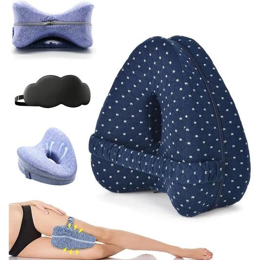 Kyvoli Relief™ Leg Pillow — Ergonomic Alignment Support for Hips, Sciatica & Lower Back Relief