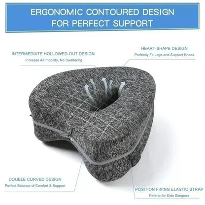 Kyvoli Relief™ Leg Pillow — Ergonomic Alignment Support for Hips, Sciatica & Lower Back Relief